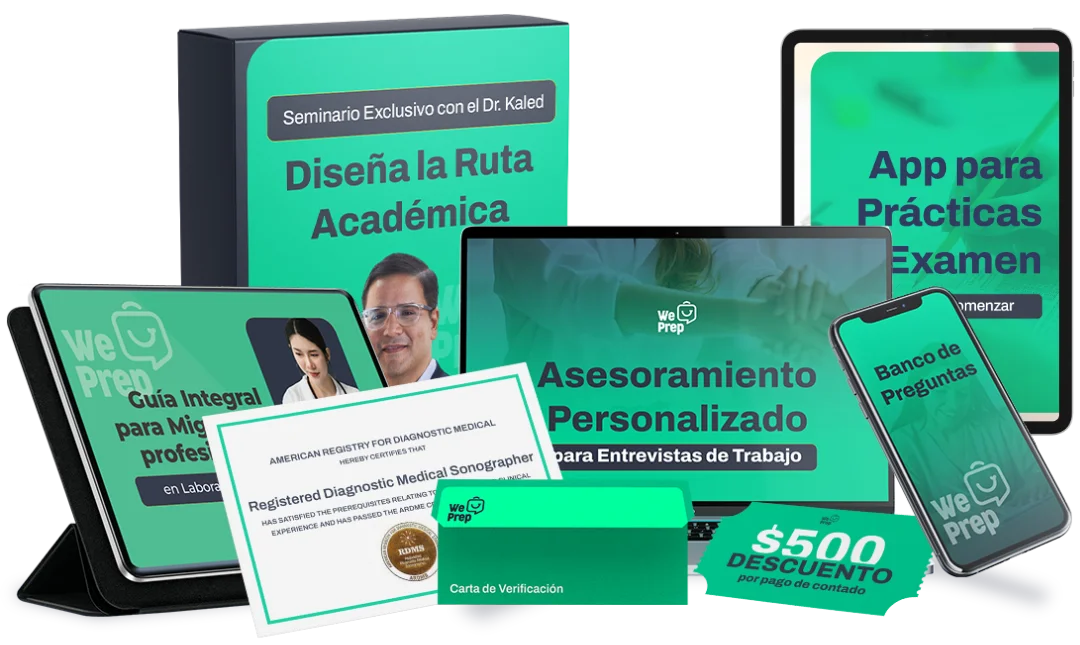 Entregables del Curso: Diagnostic Medical Sonographer Test Prep & Review de WePrep